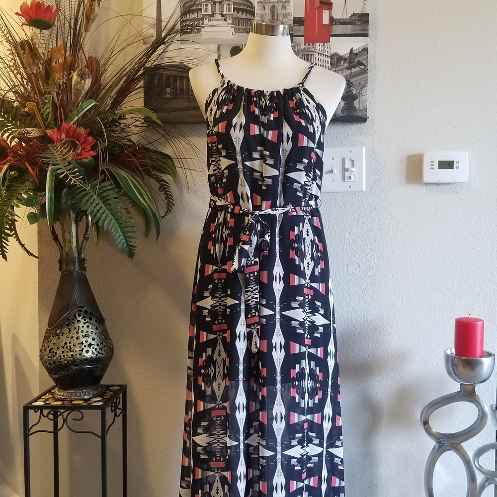 Skies are blue maxi dress Size small